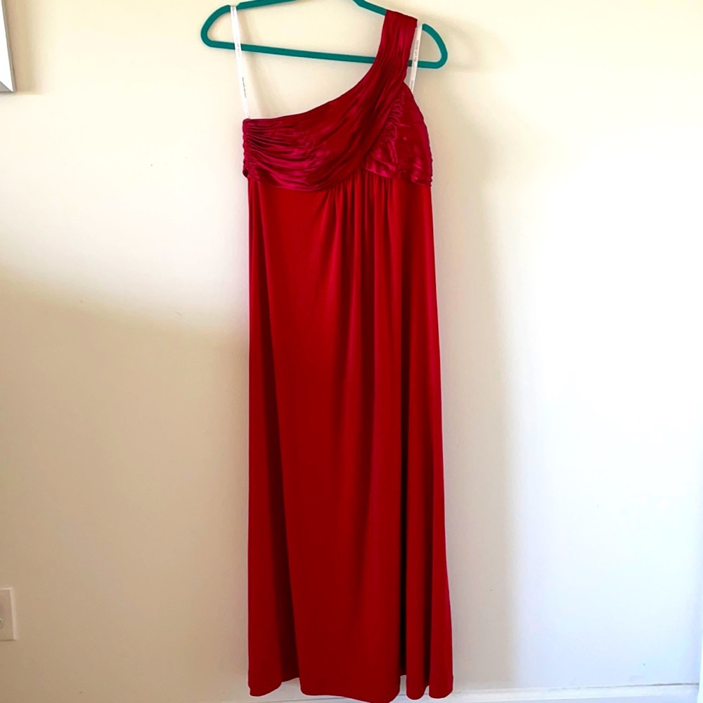 David’s Bridal One Shoulder Gown